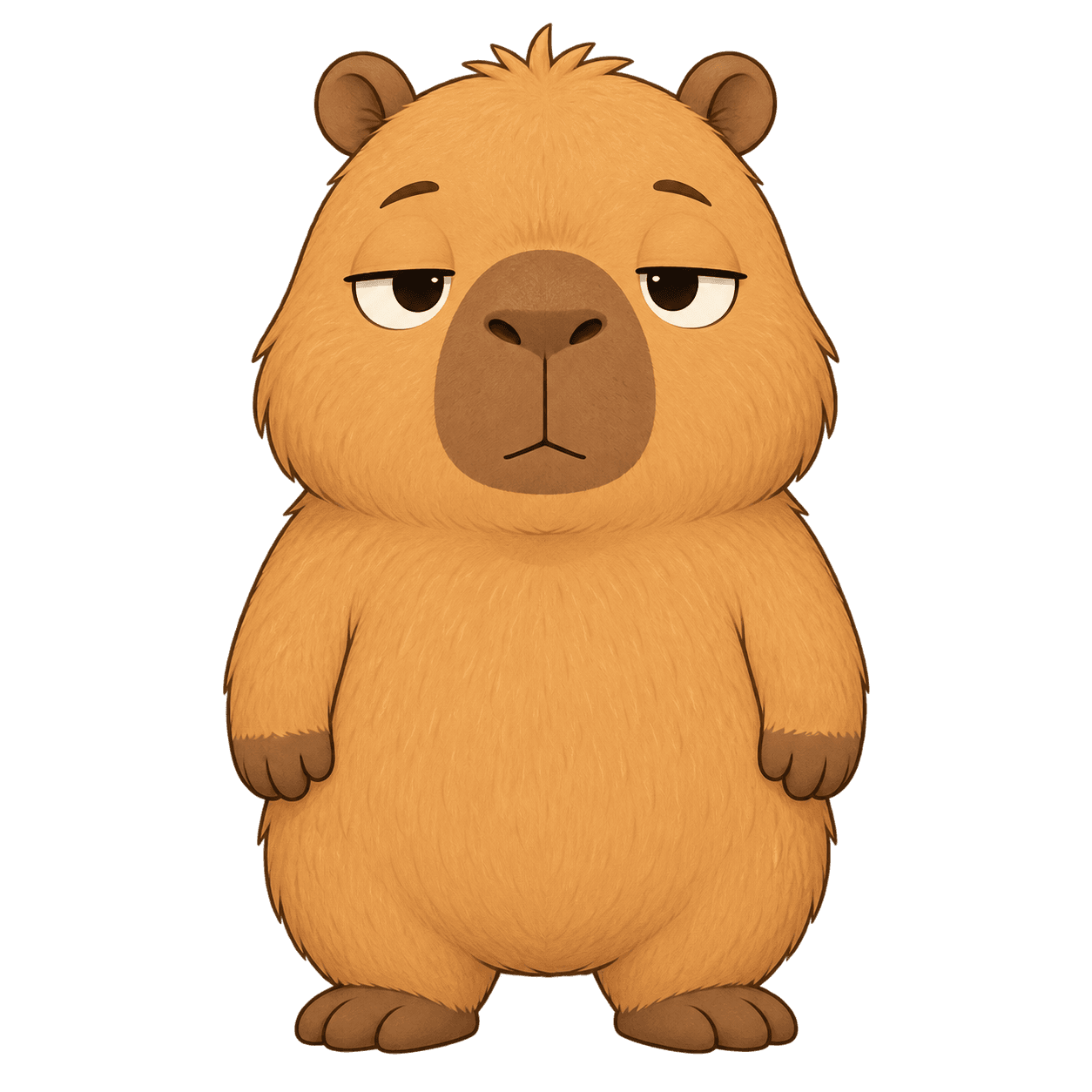 Bean, the capybara character
