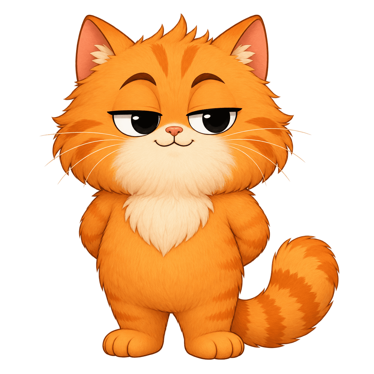 Mochi, the orange cat character